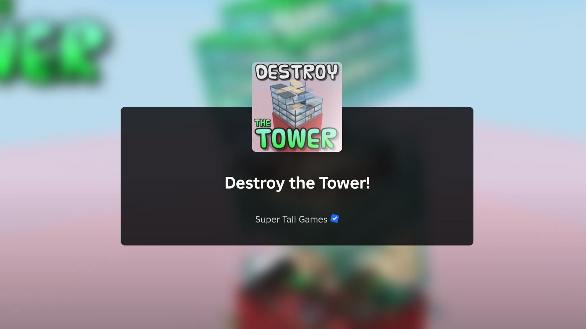 Bring down the building! (Image via Roblox)