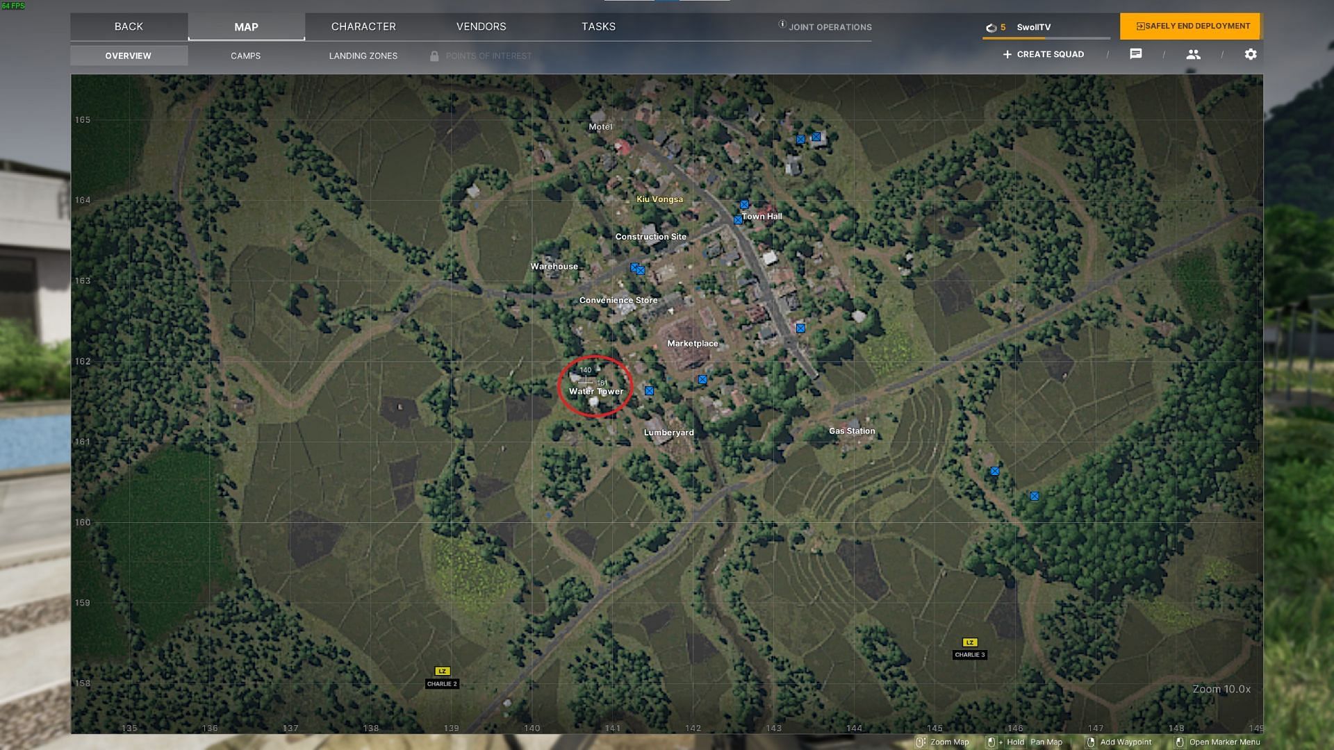 Location of Meds Wanted task (Image via Madfinger Games)