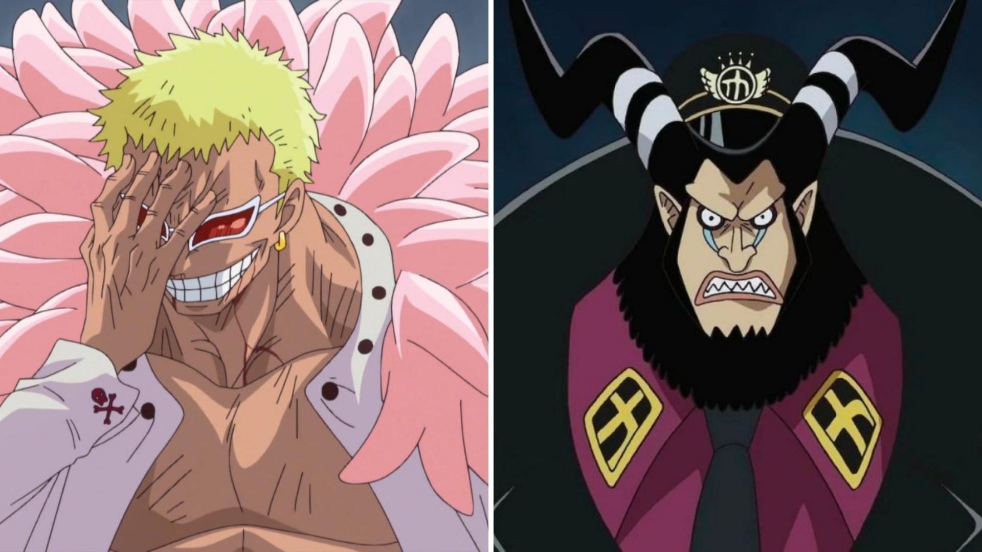 One Piece may have big plans for Doflamingo and Magellan after their latest scene (Image via Sportskeeda)