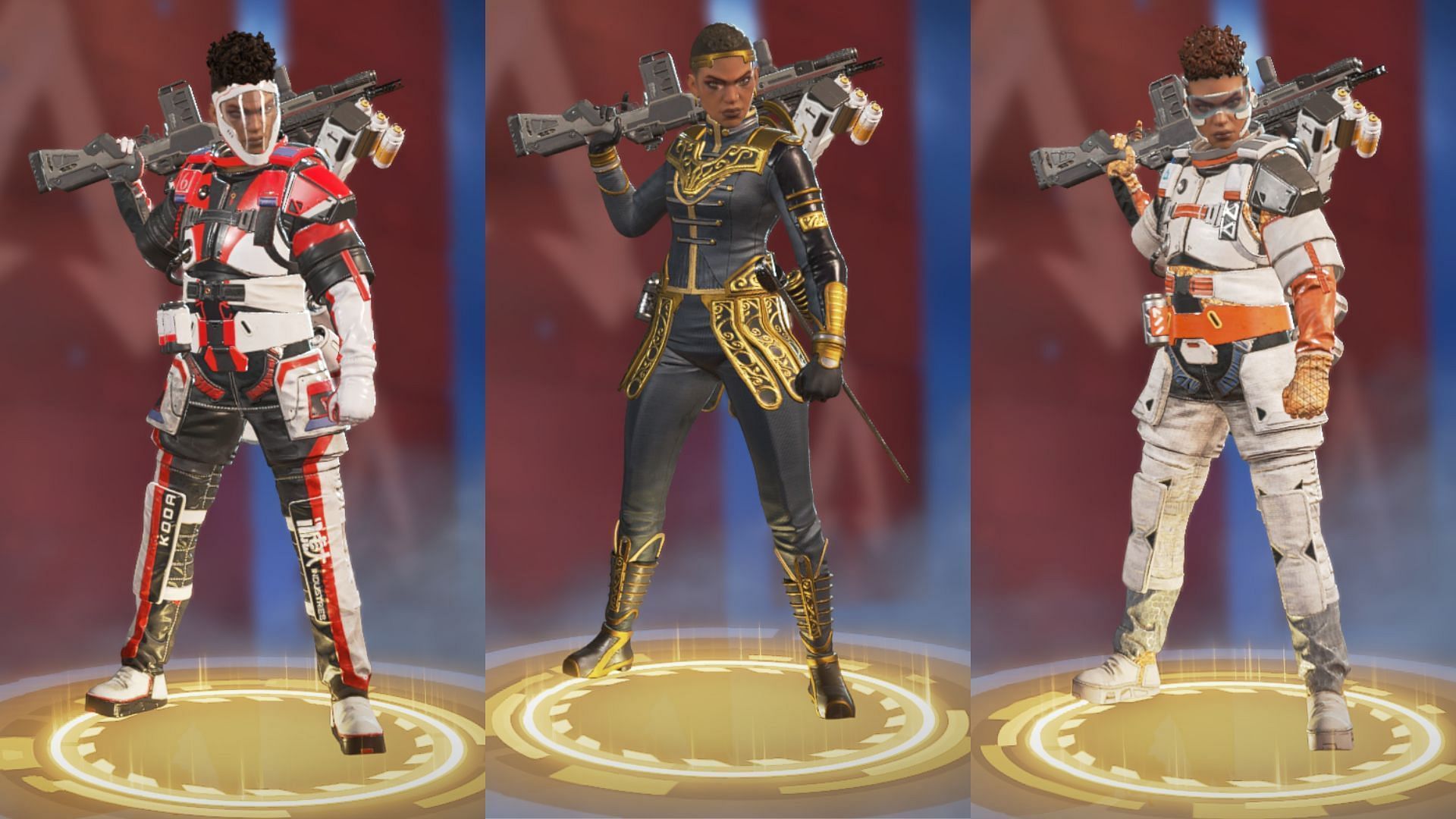 Bangalore Legendary skins (Image via EA)