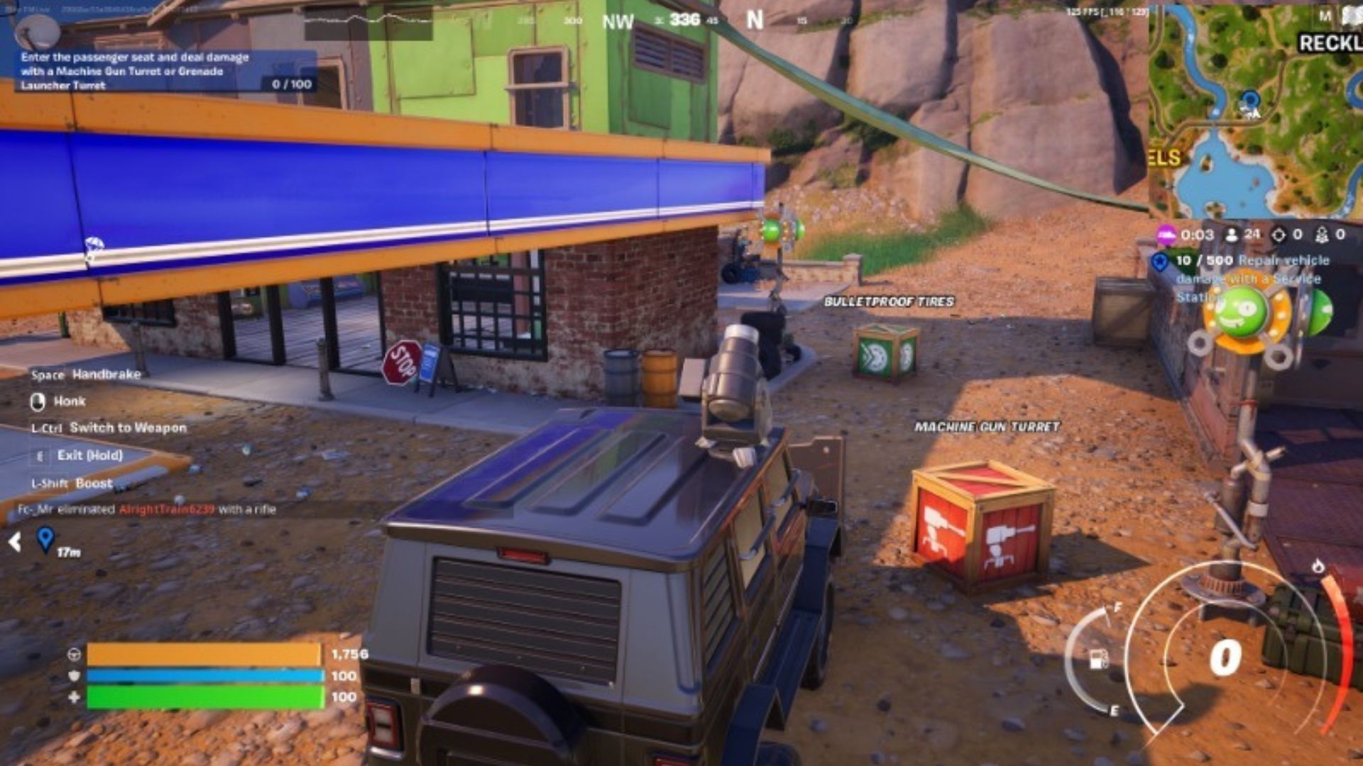 Vehicle Mod Boxes are spread throughout the Island. (Image via Epic Games)