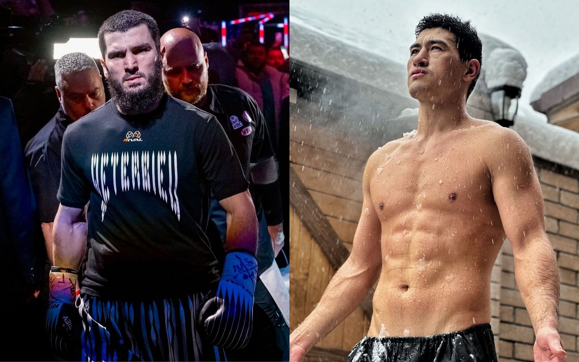 Artur Beterbiev (left) vs. Dmitry Bivol (right) postponed due to injury [Image courtesy @bivol_d and @arturbeterbiev on Instagram]