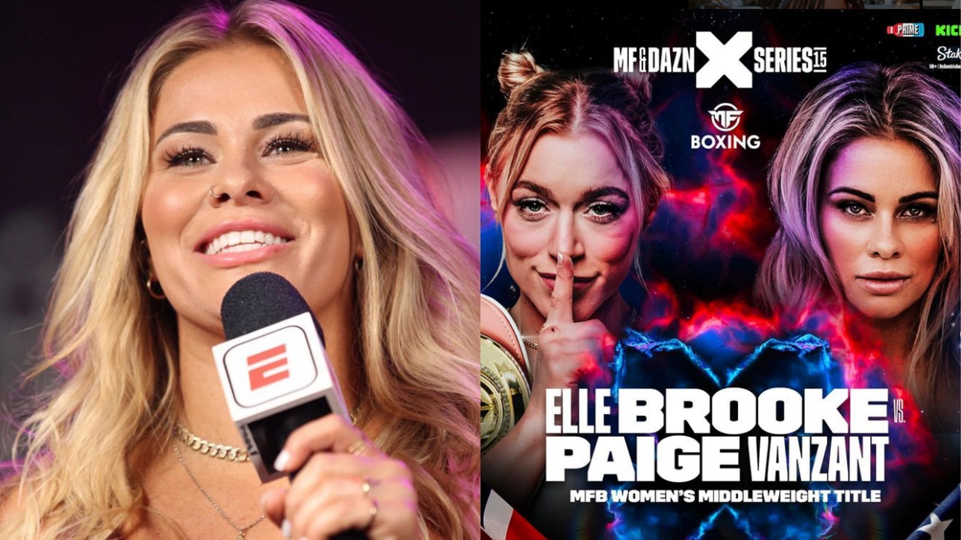 Paige VanZant (left) addresses sporting mismatch with her upcoming opponent Elle Brooke [Images courtesy of @paigevanzant on Instagram]
