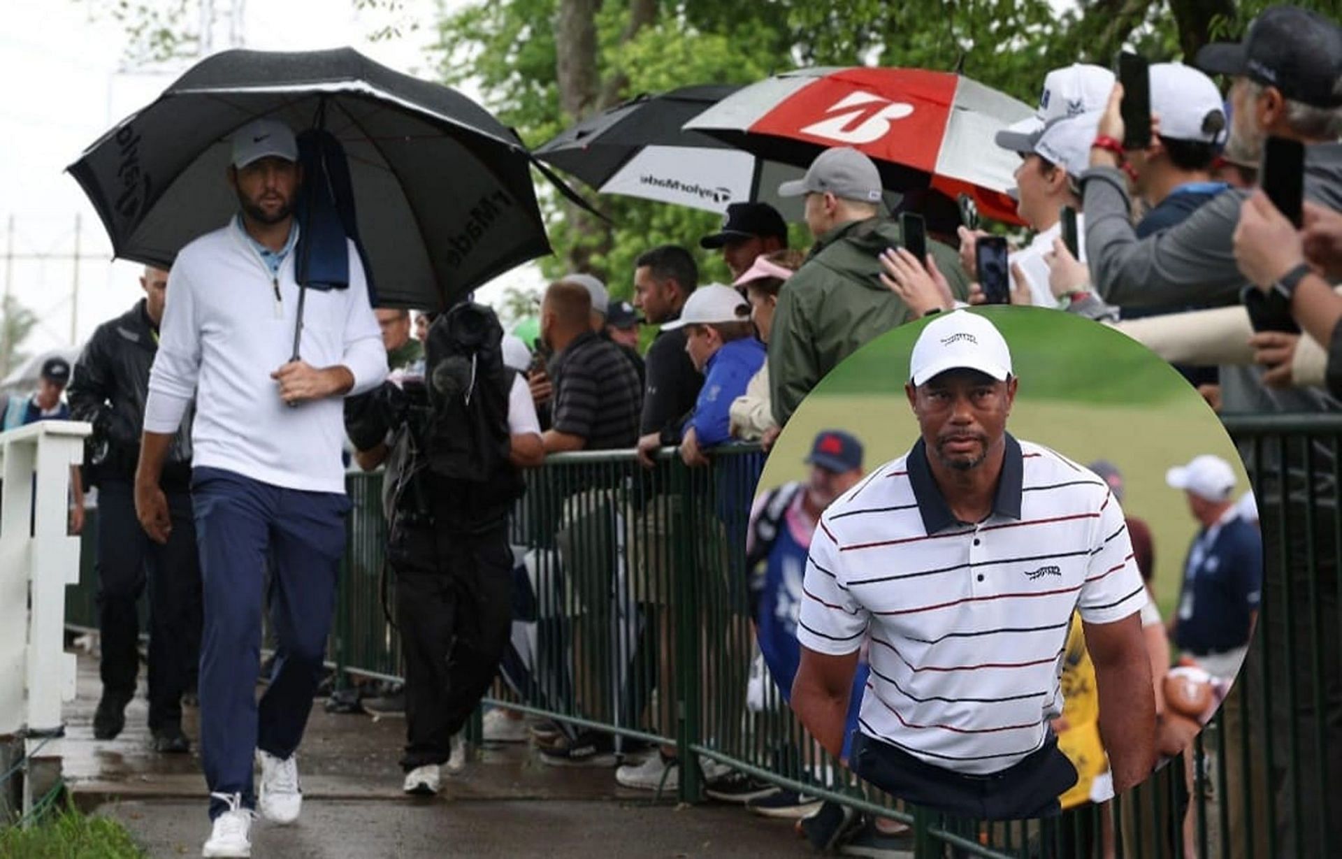 Scottie Scheffler and Tiger Woods (Image via Getty)