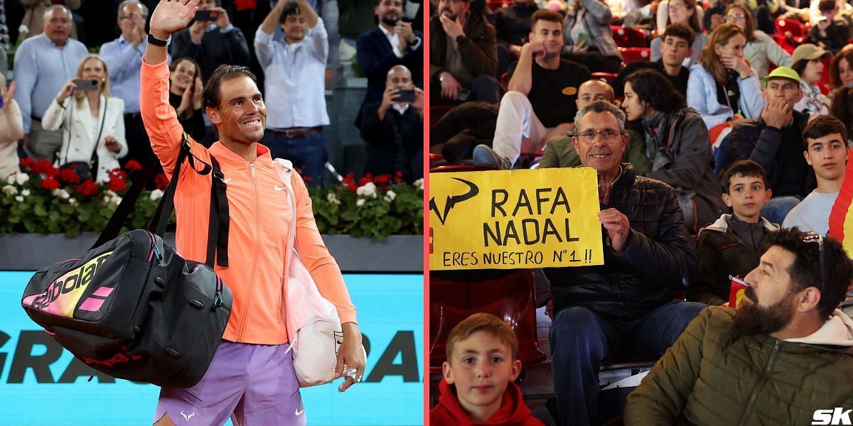 Rafael Nadal bids goodbye to the Madrid Open crowd 