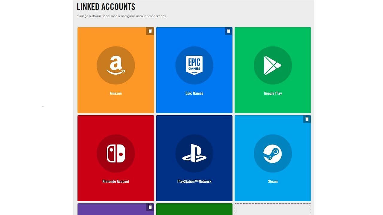 You can view linked accounts by going to the Bethesda.net &#039;Linked Accounts&#039; page (Image via Bethesda Softworks)