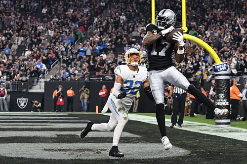 Davante Adams during Los Angeles Chargers vs. Las Vegas Raiders