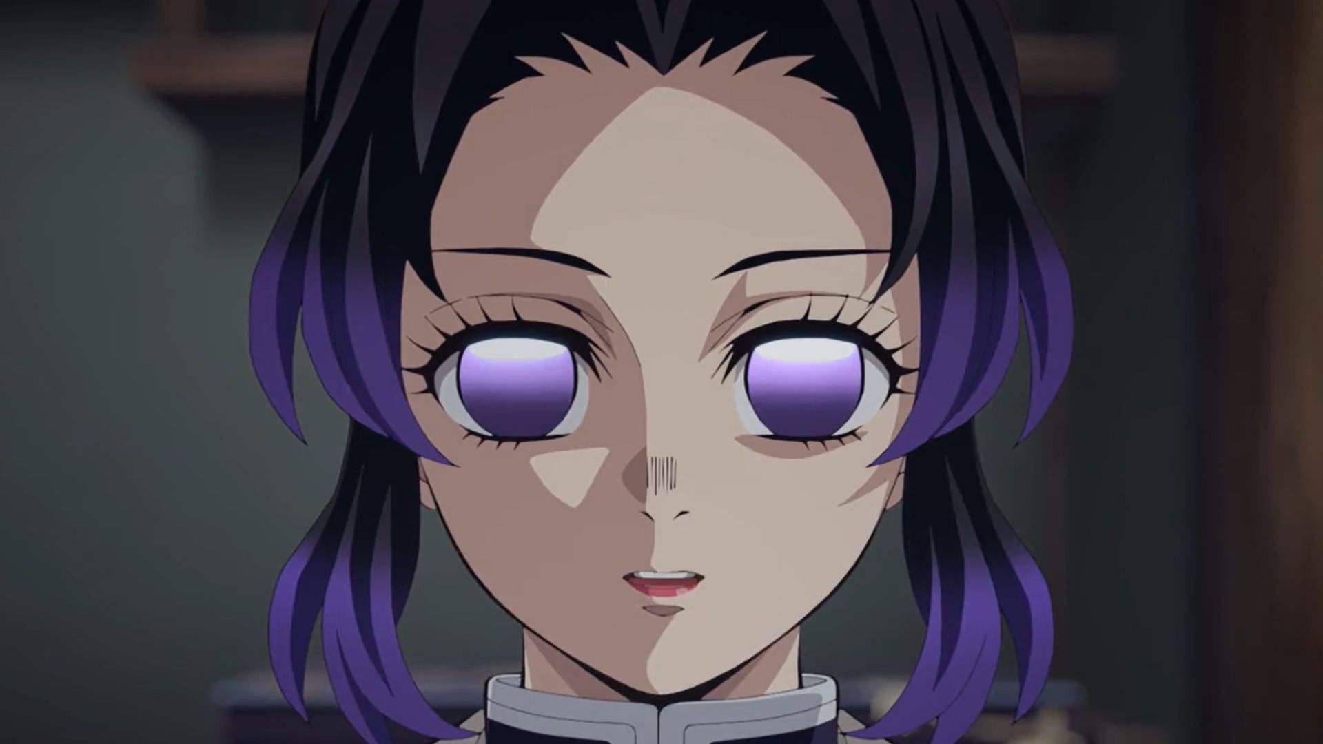 Shinobu Kochou as seen in the Demon Slayer anime (Image via Ufotable)