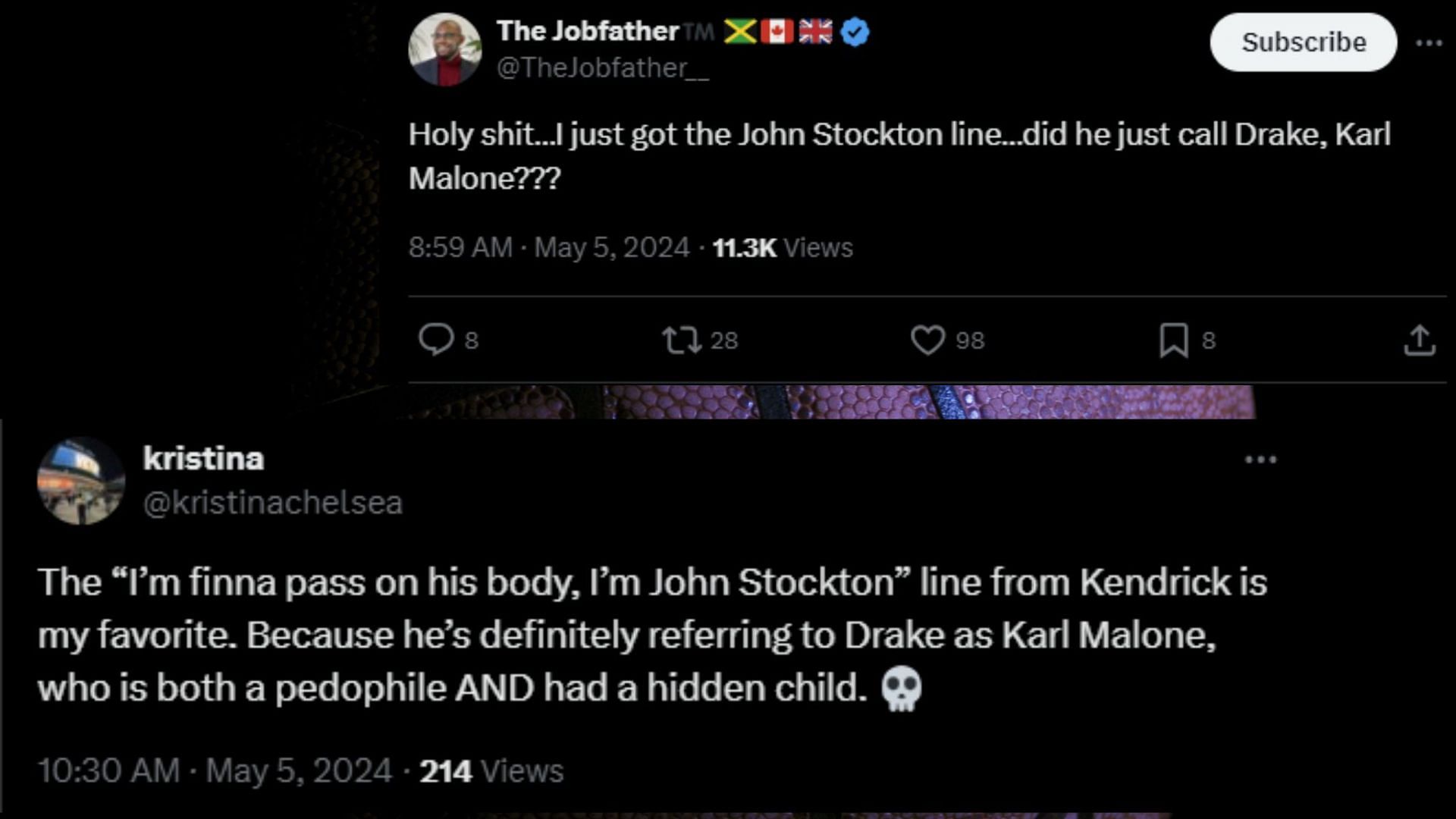 Kendrick&#039;s verse about John Stockton has fans taken aback