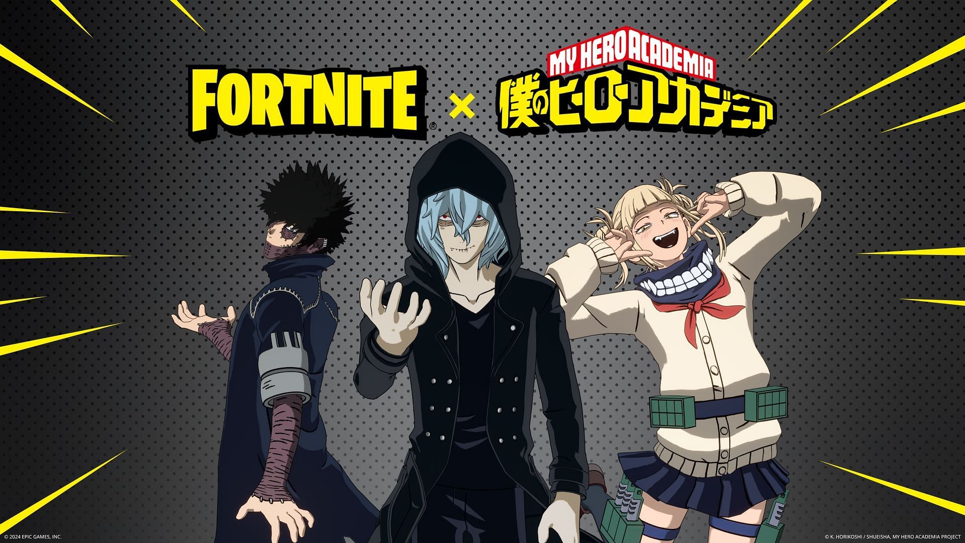 Himiko Toga, Tomura Shigaraki, and Dabi are now in Fortnite (Image via Epic Games/Fortnite)