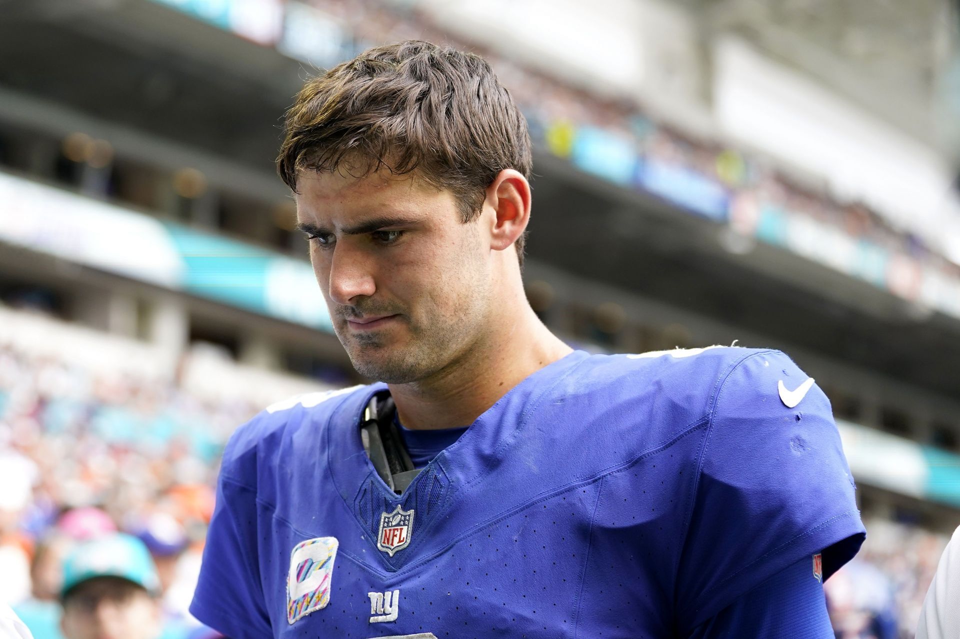 Daniel Jones at New York Giants v Miami Dolphins