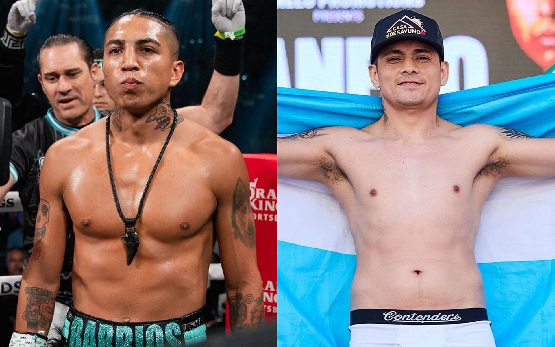 Mario Barrios (left) puts his WBC interim welterweight title on the line against Fabian Maidana (right) [Images courtesy of @boxer_barrior and @tntmaidana on Instagram]