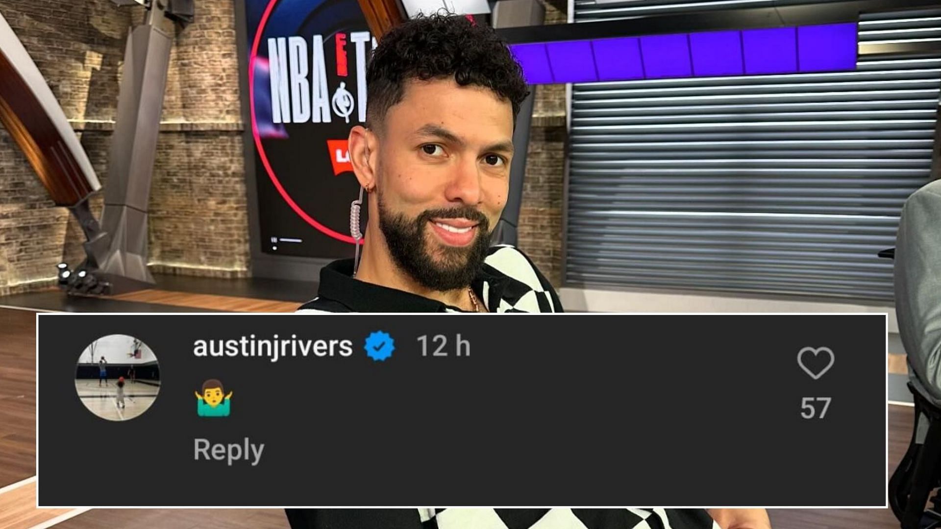 Austin Rivers responds to Kelce&#039;s comments with an emoji