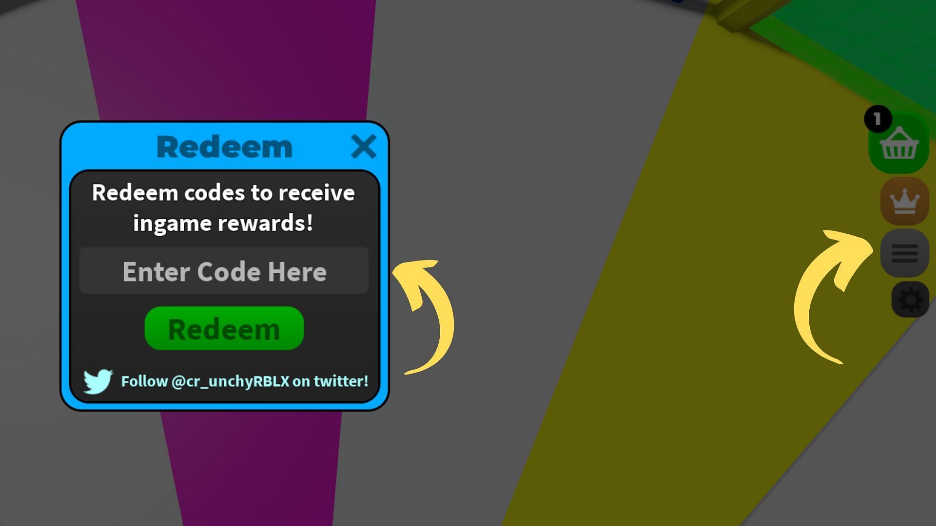 Redeem codes in Obby Maker (Image via Roblox || Sportskeeda)