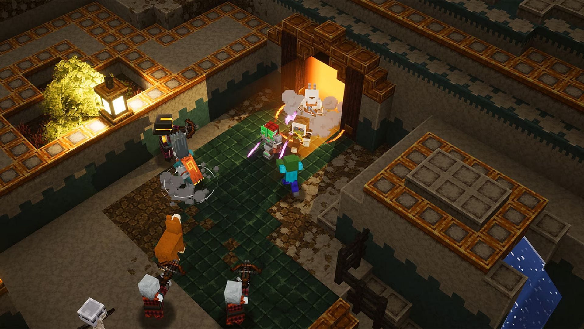 Minecraft Dungeons&#039; procedurally generated dungeons aren&#039;t as in-depth as one might hope (Image via Mojang)