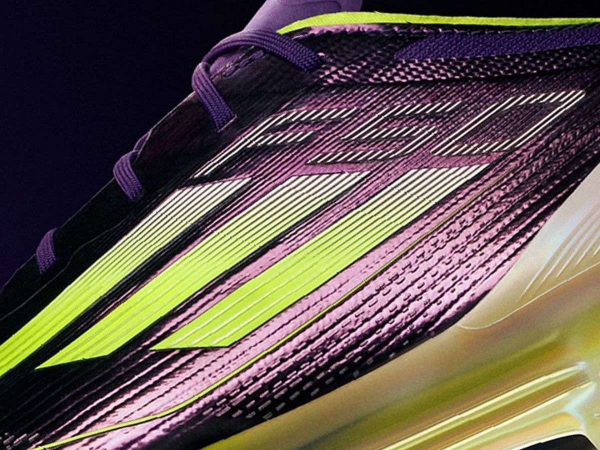 Adidas x Lionel Messi relaunches the F50 Fast Reborn football boots in purple colorway (Image via Adidas)