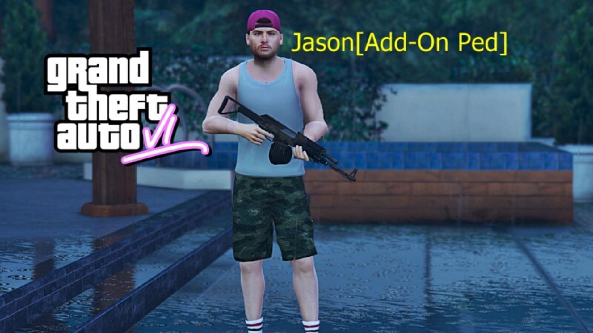 This is how Jason looks in one of the mods (Image via UGUR PRODUCT, GTA Inside)