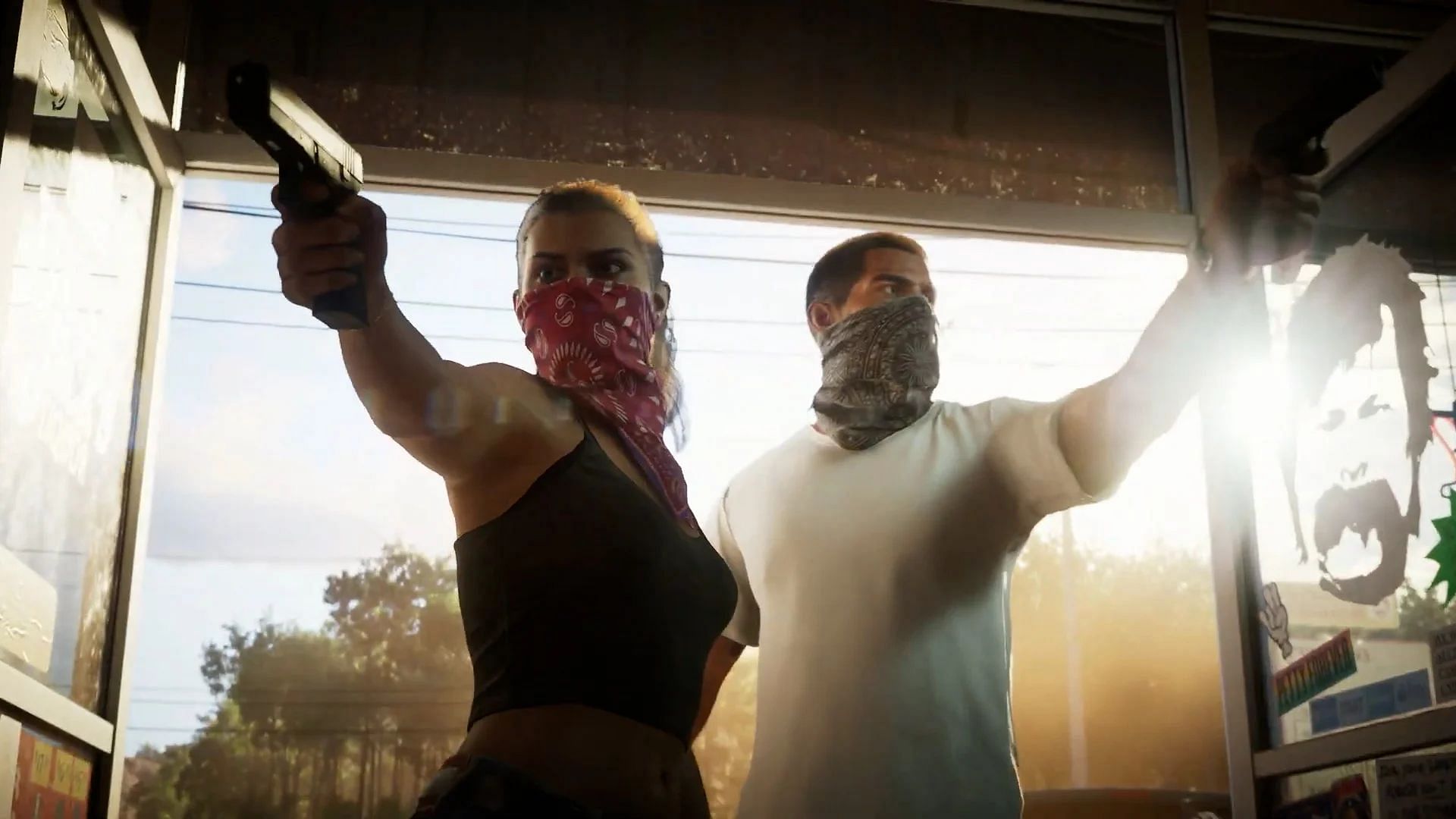 Jason and Lucia are a couple in GTA 6 (Image via Rockstar Games)