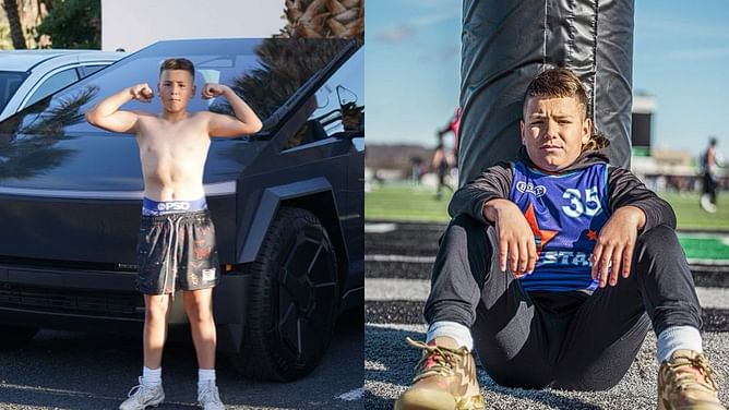 "I saw u on the sideline the whole time": Fans react to Baby Gronk's athletic show out at a YCA game