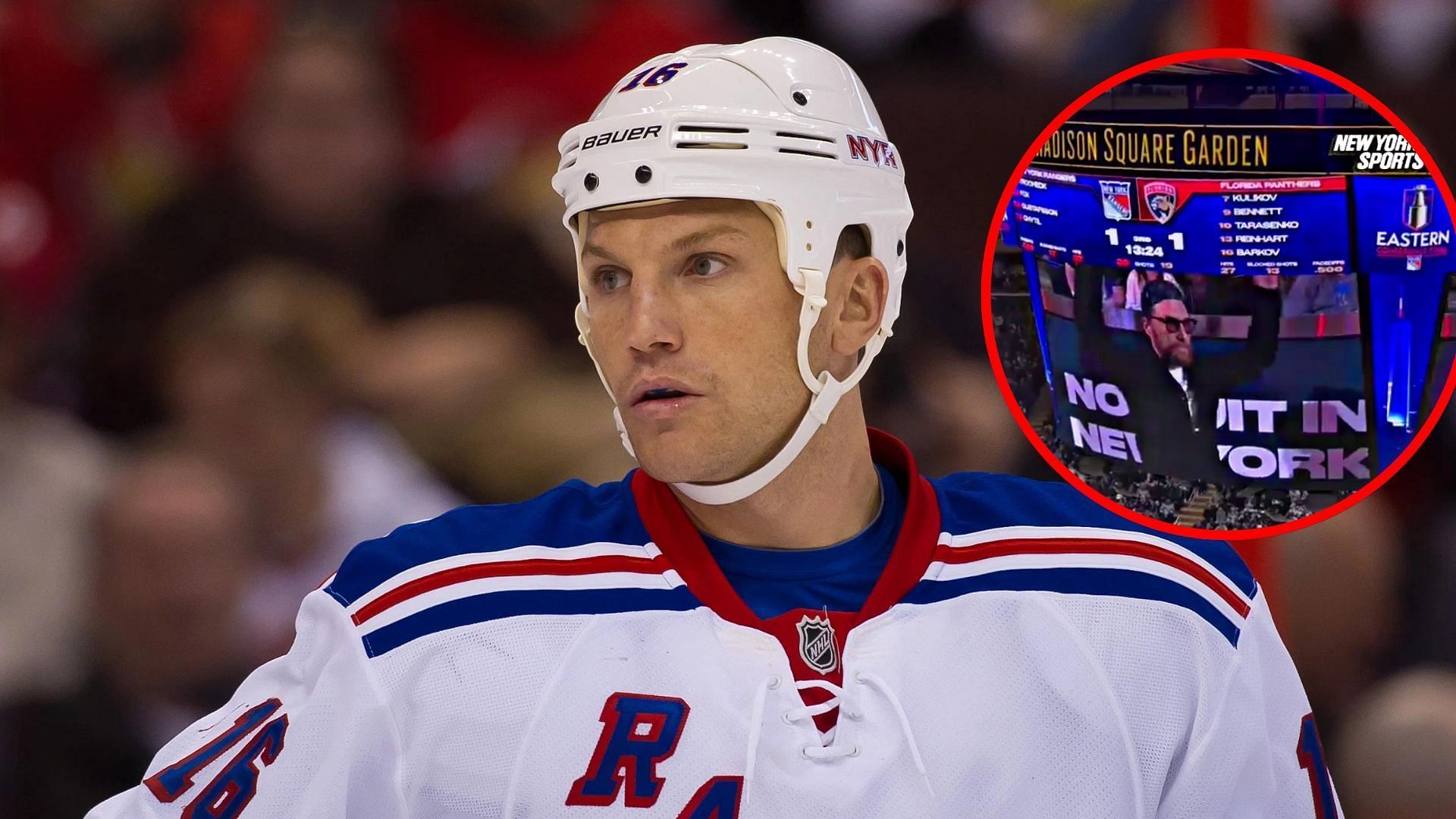 Sean Avery fires up MSG crowd at Rangers Game 2