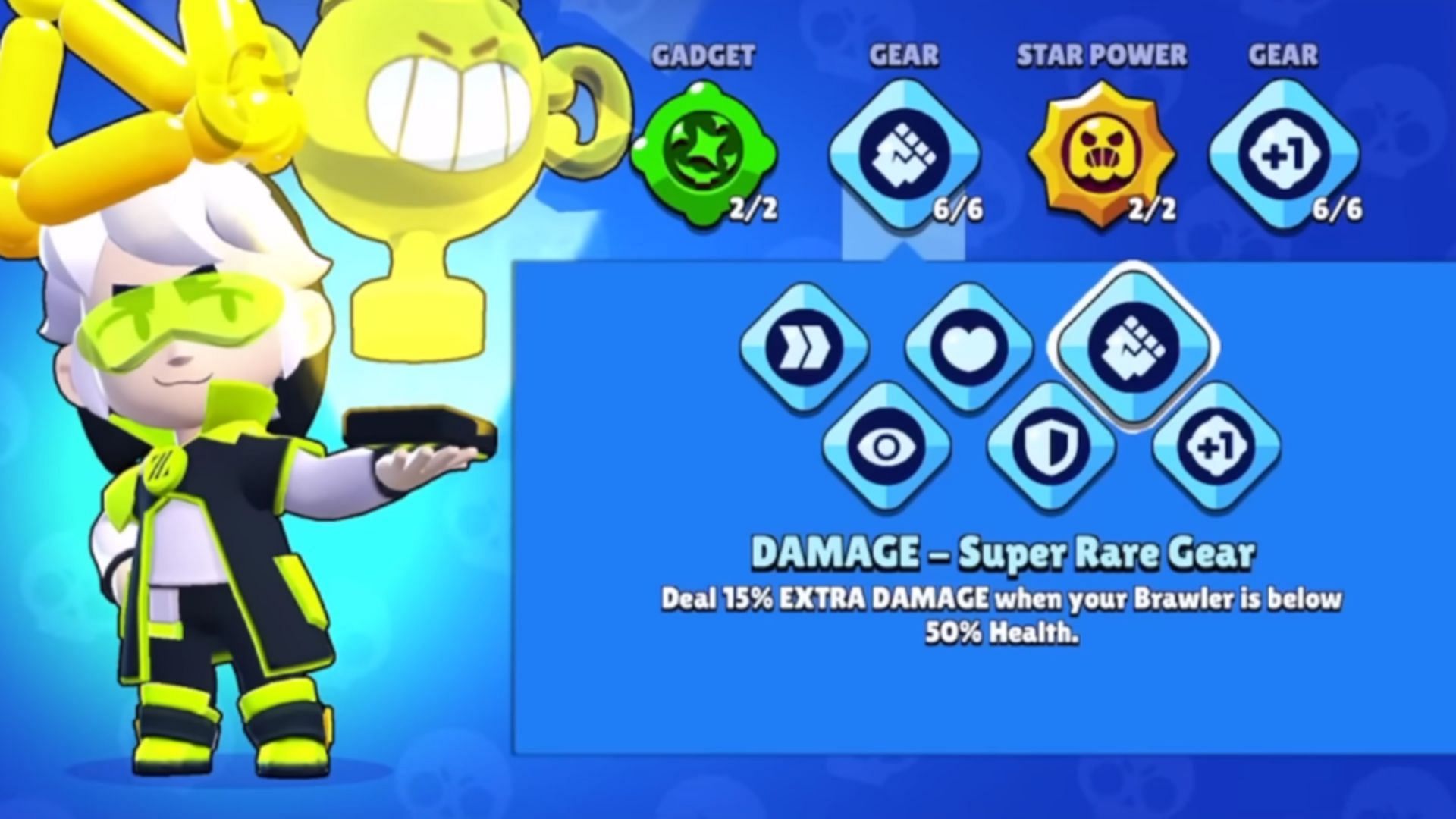 Damage - Super Rare Gear (Image via Supercell)