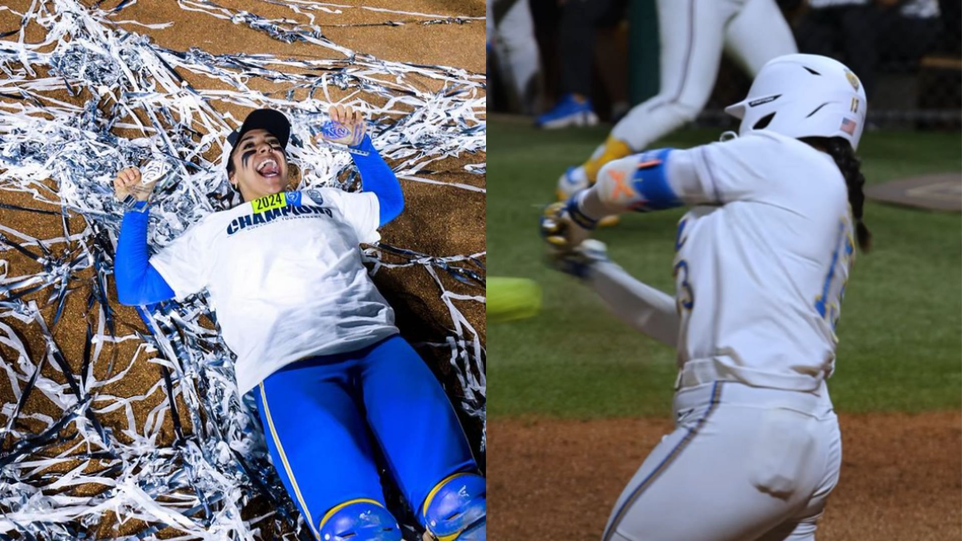 UCLA catcher Sharlize Palacios hit the championship-clinching home run in the sixth inning.