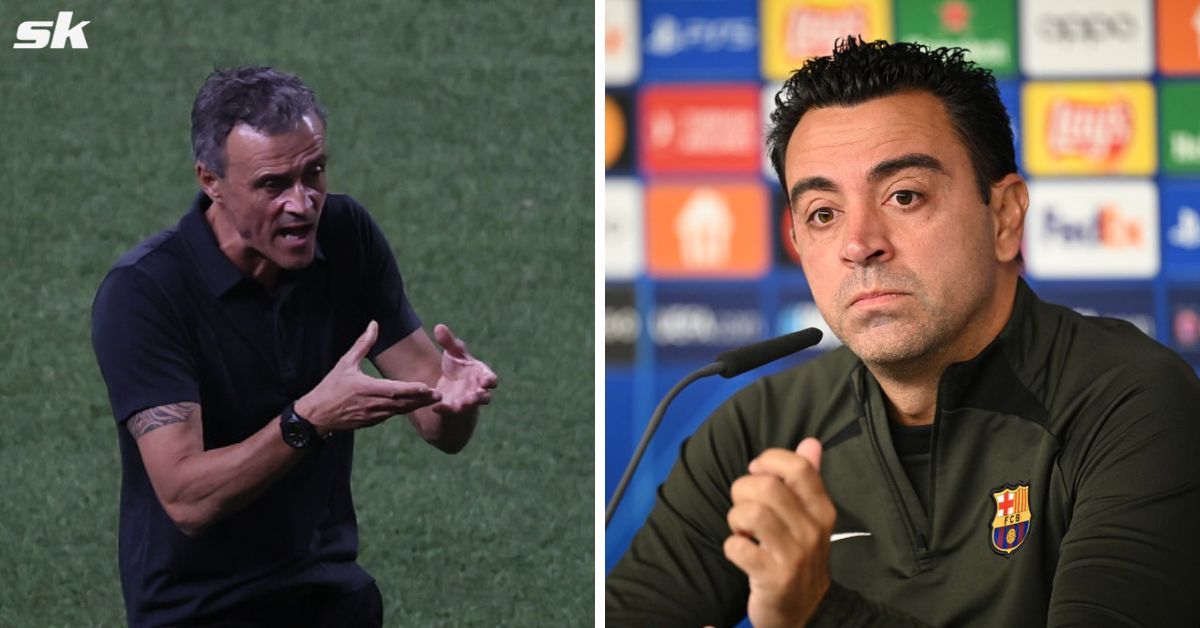 Luis Enrique and Xavi Hernandez (Image via Getty)