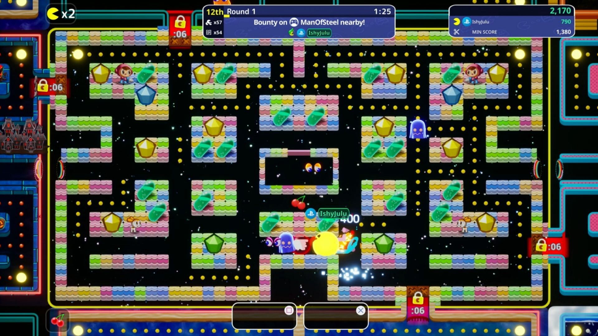 This game is pure, unfiltered Pac-Man chaos. (Image via Bandai Namco)