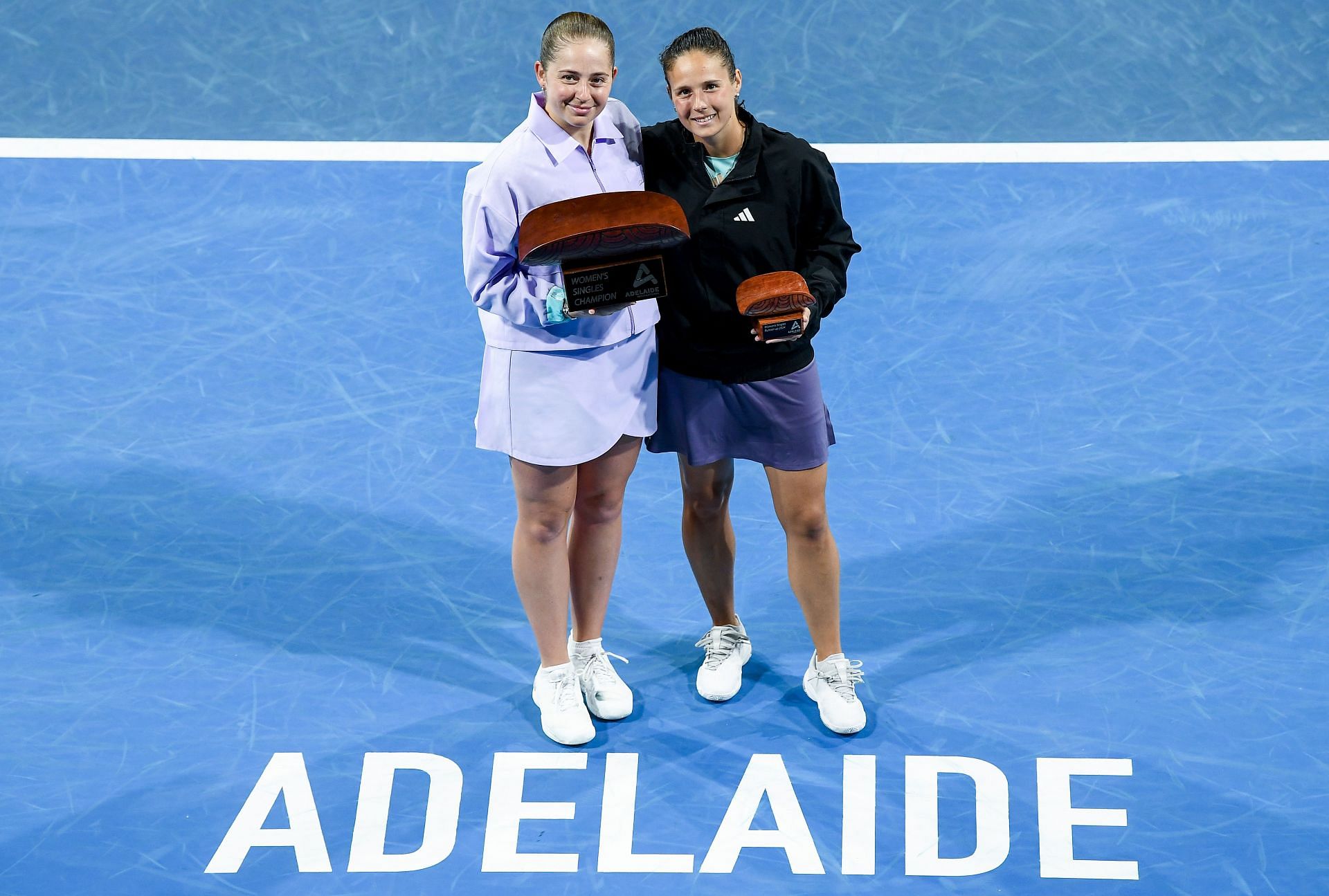 Jelena Ostapenko and Daria Kasatkina.