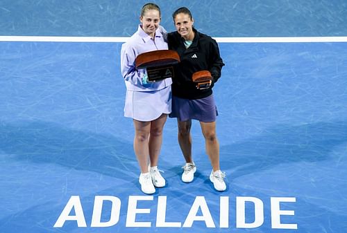 Jelena Ostapenko and Daria Kasatkina.