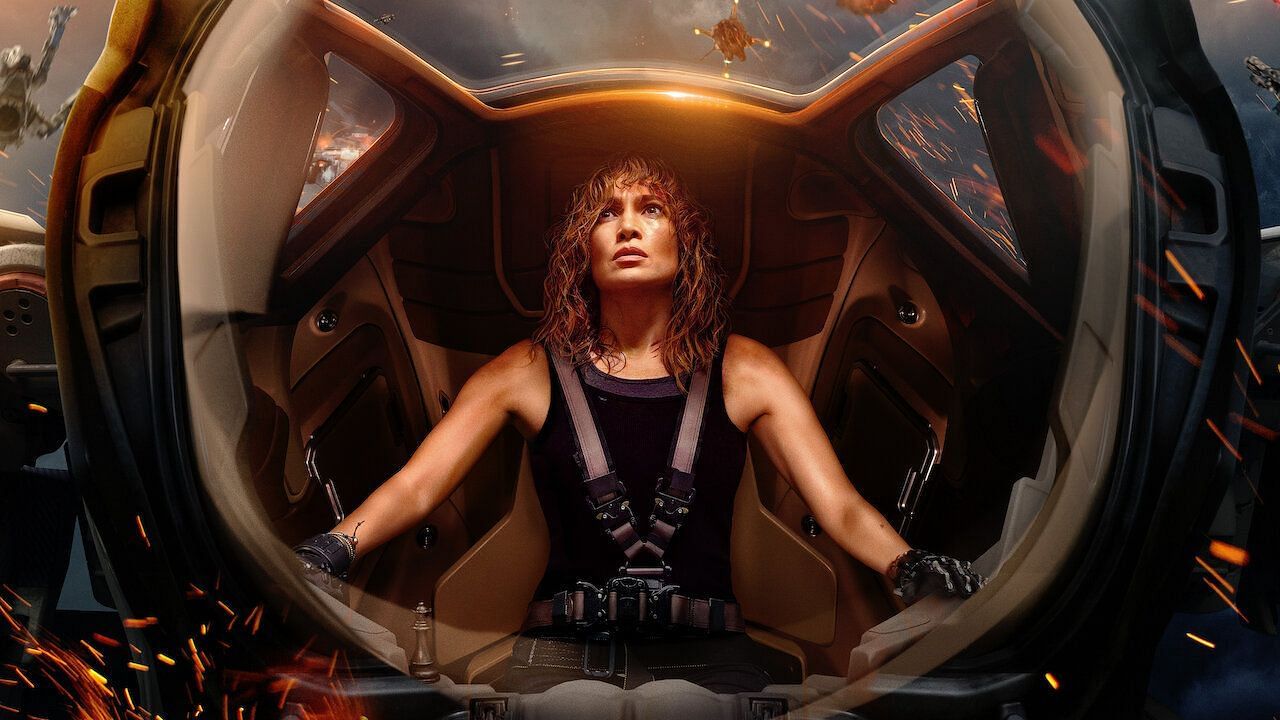 Jennifer Lopez in Atlas. (Netflix)