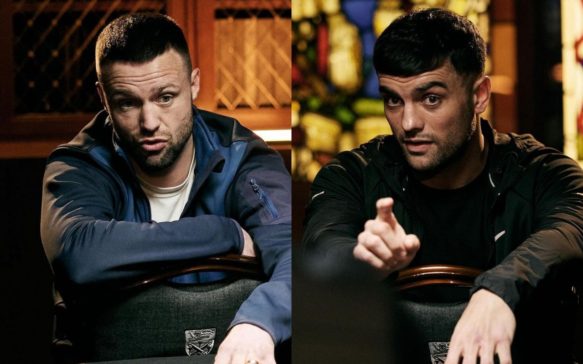 Josh Taylor (left) and Jack Catterall (right) were set to clash in April, but their fight was eventually rescheduled to May 2024 [@matchroomboxing on Instagram]
