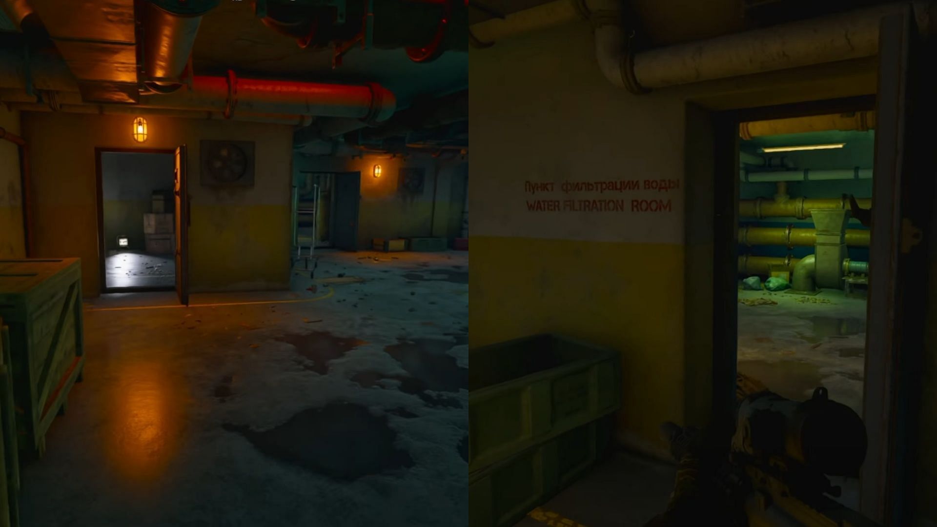 Location of the Water Filtration Room (Image via MADFINGER Games || YouTube/OneShotRich)