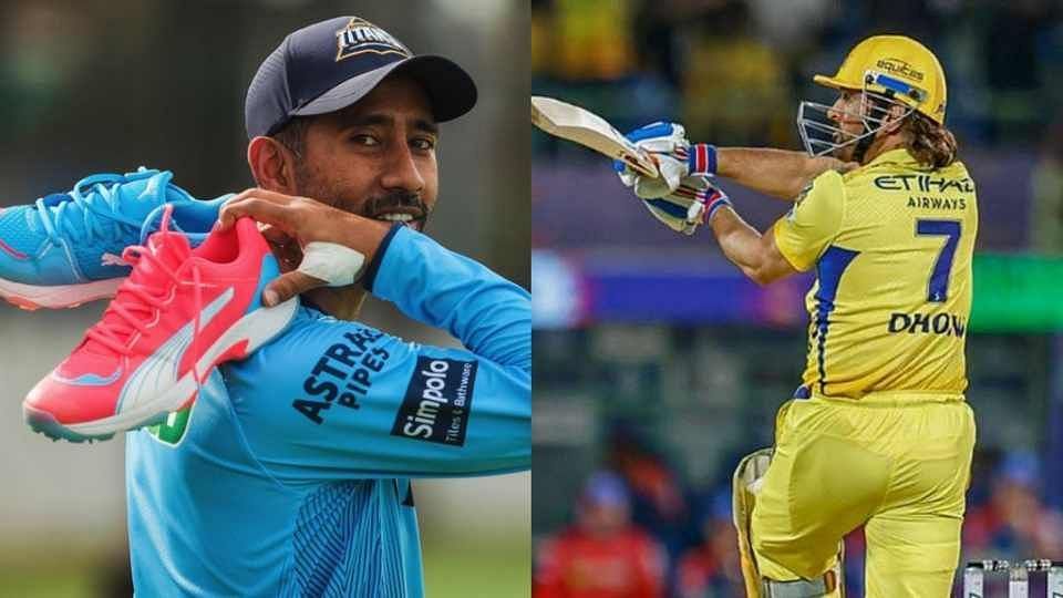 Wriddhiman Saha and MS Dhoni (Image Instagram/IPL)