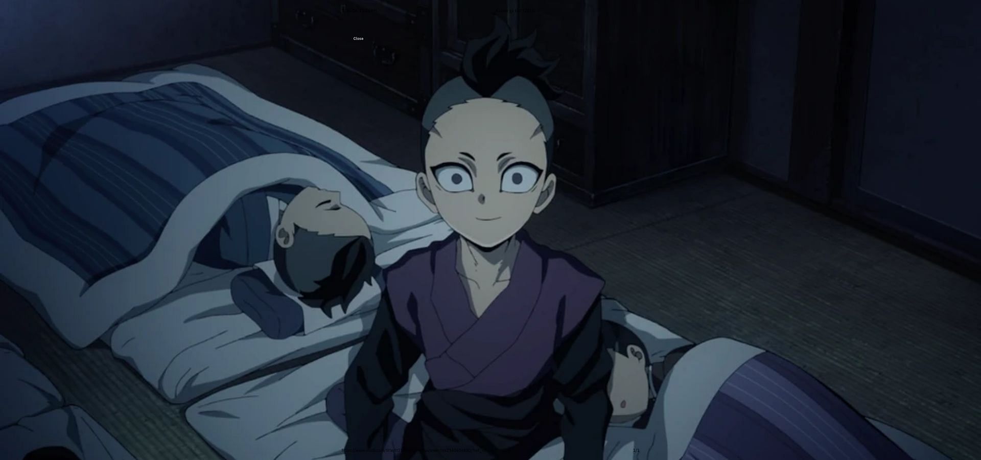 Genya Shinazugawa as shown in the series (Image via Ufotable)