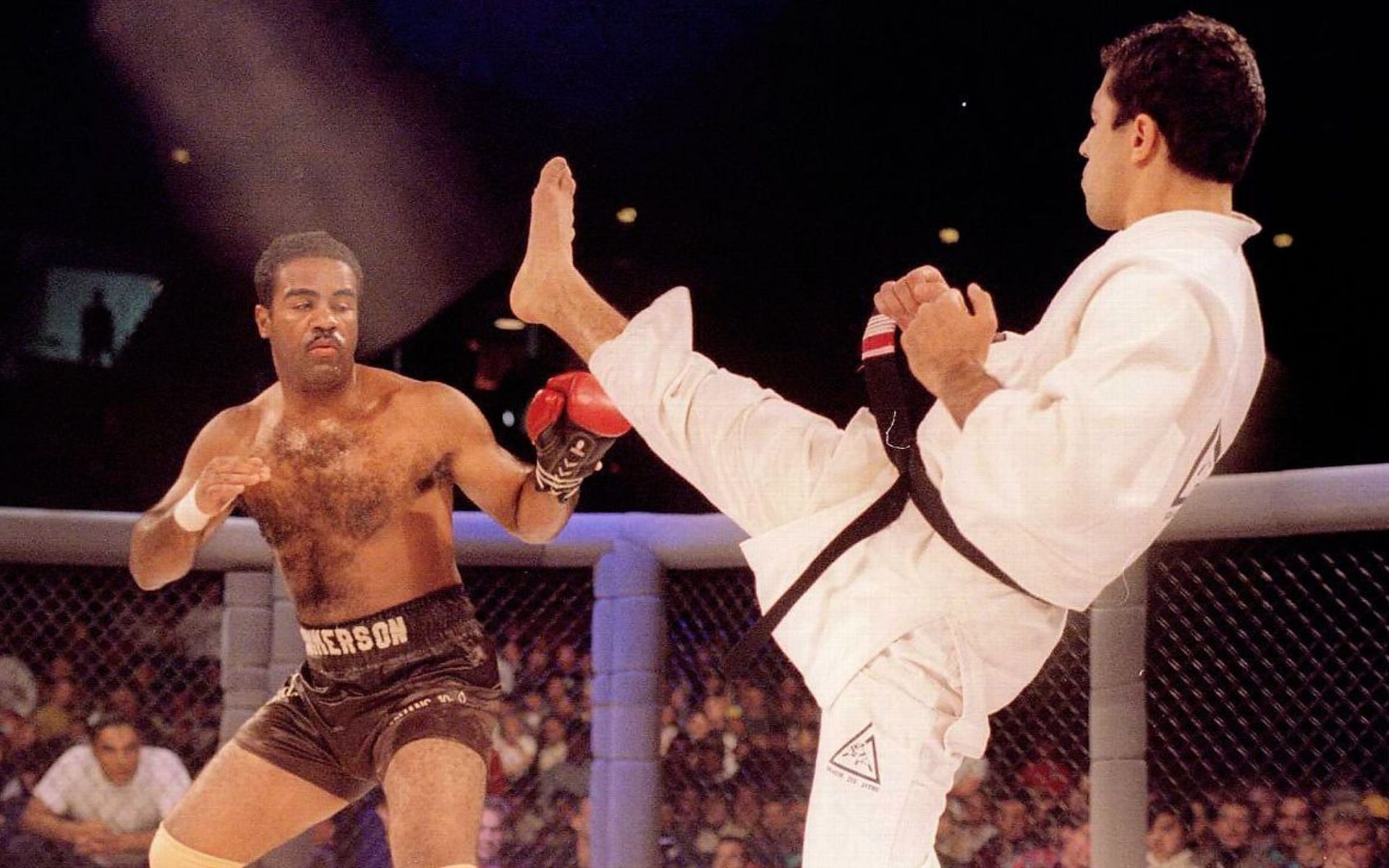 Art Jimmerson (left) represented boxing at UFC 1 [Photo Courtesy: Getty Images]