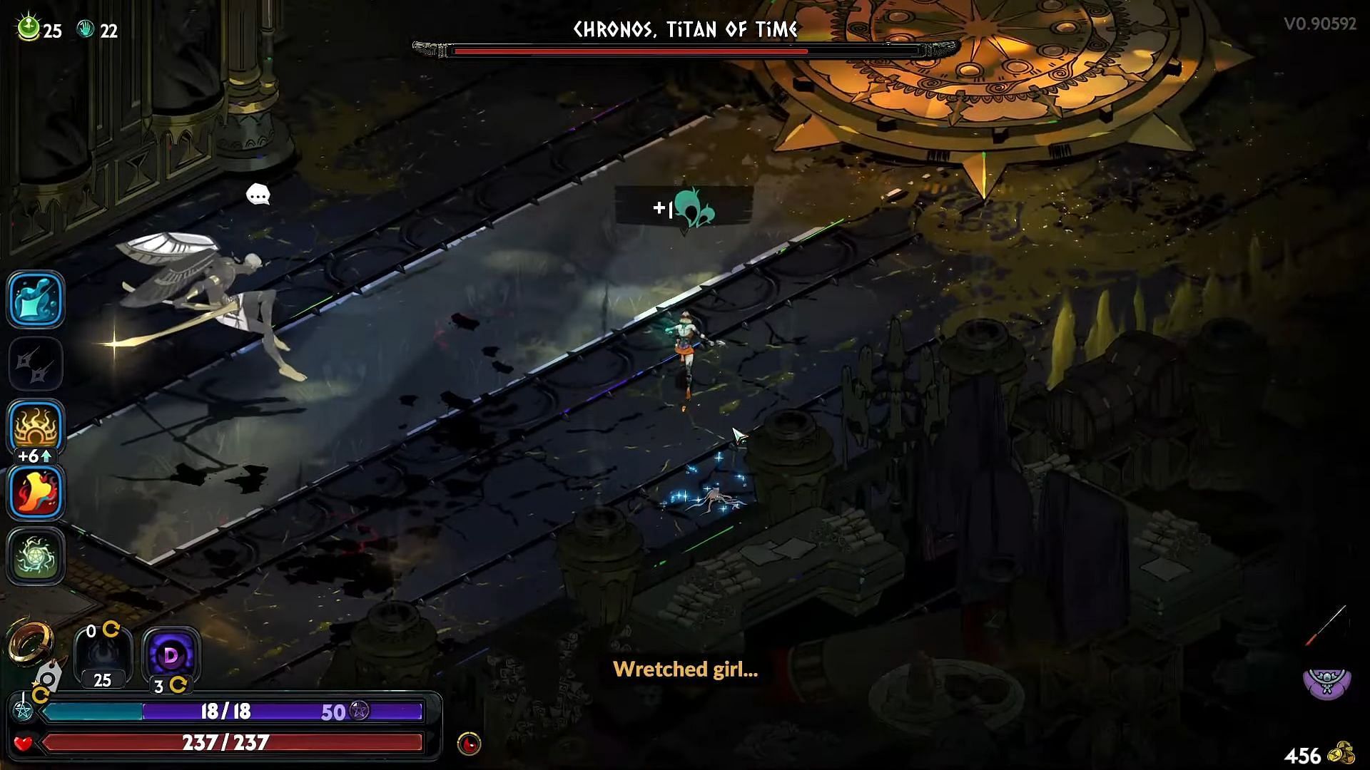 Chronos using Dash in his first phase in Hades 2 (Image via YouTube/Azulazu || Supergiant Games)