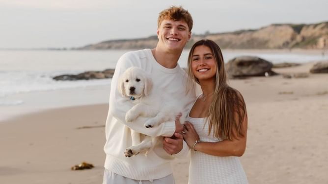 "She's been with me since I was 15": J.J. McCarthy highlights fiancée Katya Kuropas' importance in NFL journey