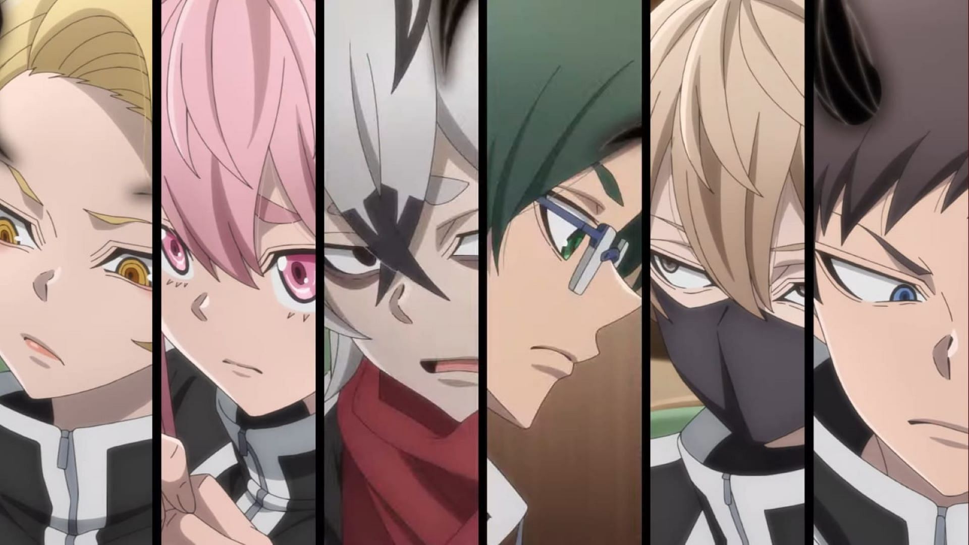 Several characters, as seen in the Tougen Anki anime&#039;s trailer (Image via @Tougen_Anki/YouTube)