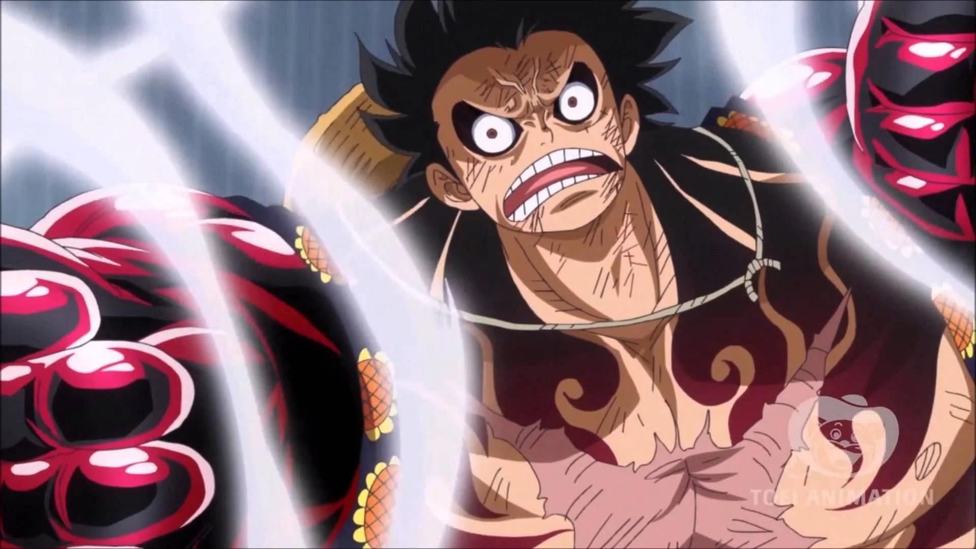 Gear 4 Luffy as shown in the anime series (Image via Toei Animation)