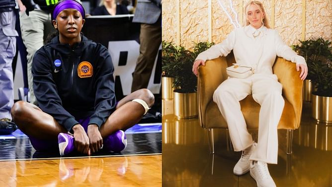 $1.2 million NIL-valued Flau'jae Johnson has hilarious reaction to video with UConn star Paige Bueckers: "How do you have this"