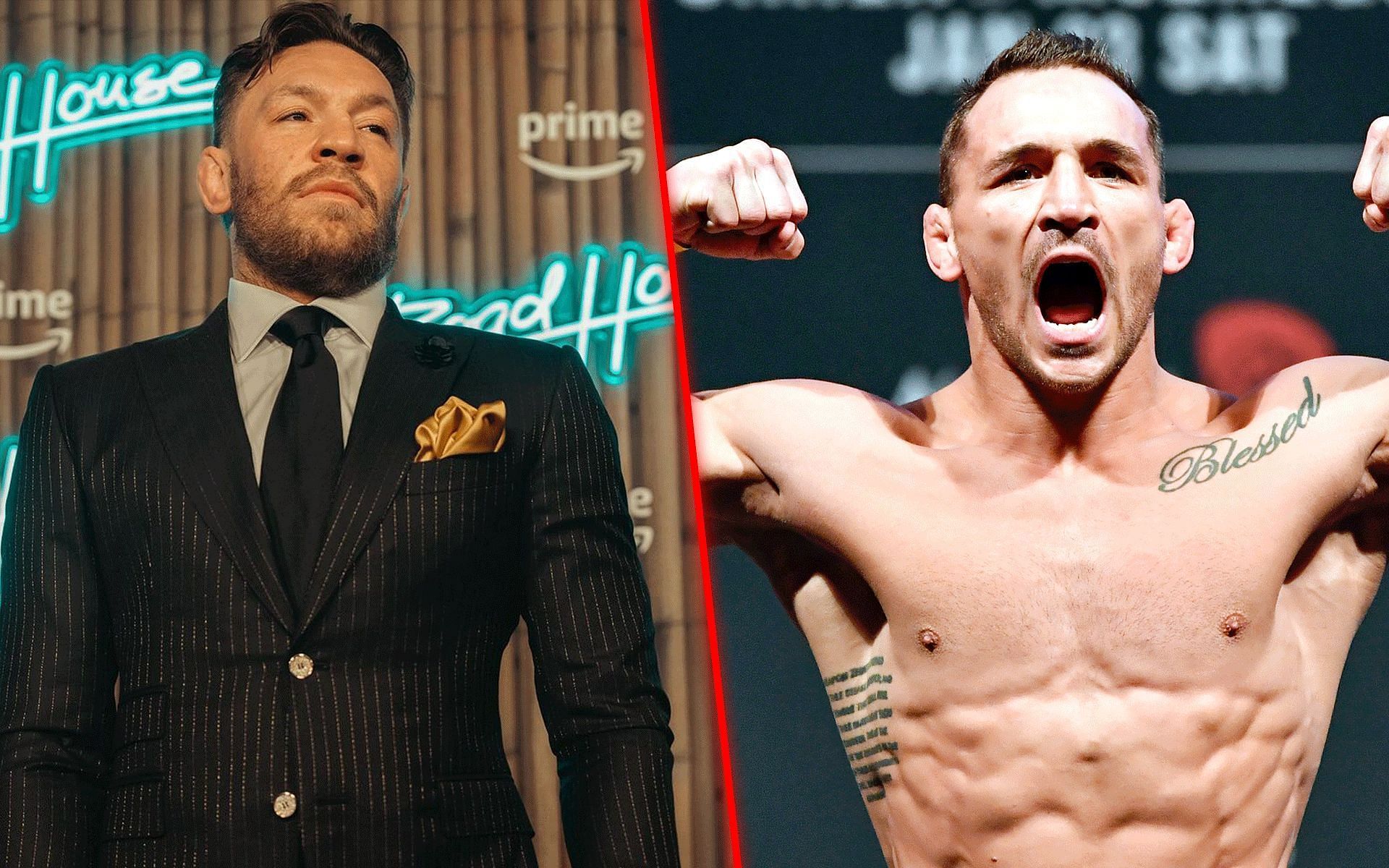 Michael Chandler (right) wants to retire Conor McGregor (left) from combat sports [Images courtesy: @thenotoriousmma on Instagram and Getty]