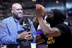 "Draymond Van Gundy"- Shaquille O'Neal comically reacts as Draymond Green gives coaching tips to Mavs' vital cog