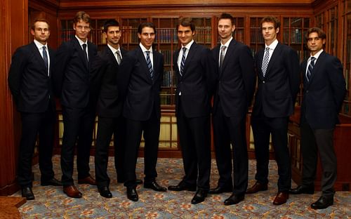 Andy Roddick at the ATP World Tour Finals - Media Day