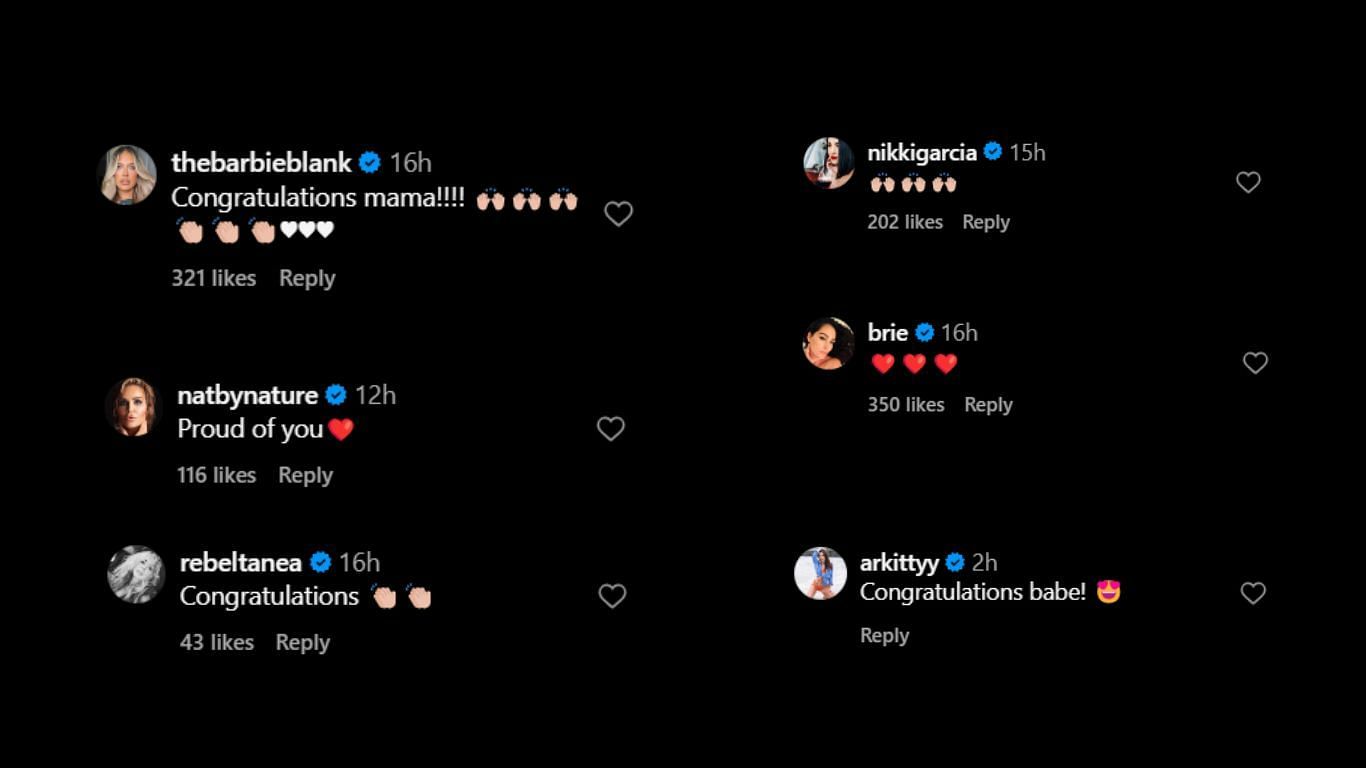 Reactions of some WWE and AEW stars