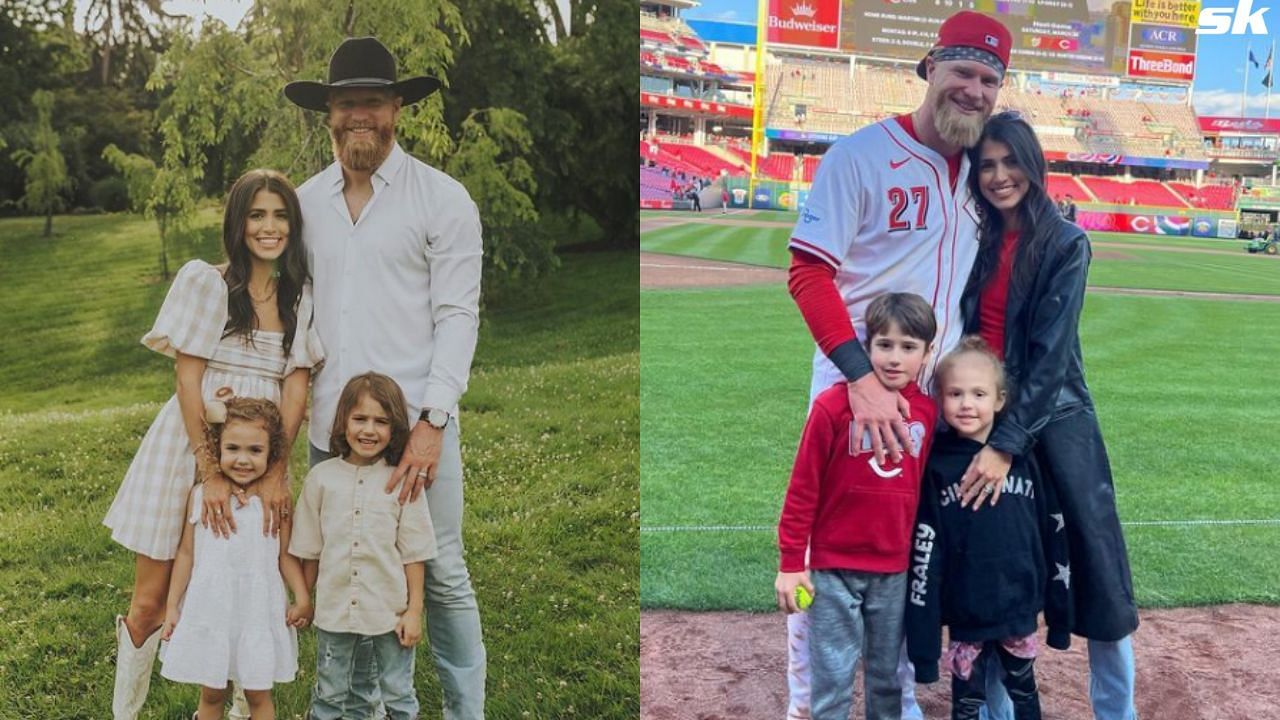 Jake Fraley and Angelica Fraley with their kids, Jayce and Avery. Credit: Angelica Fraley/Instagram