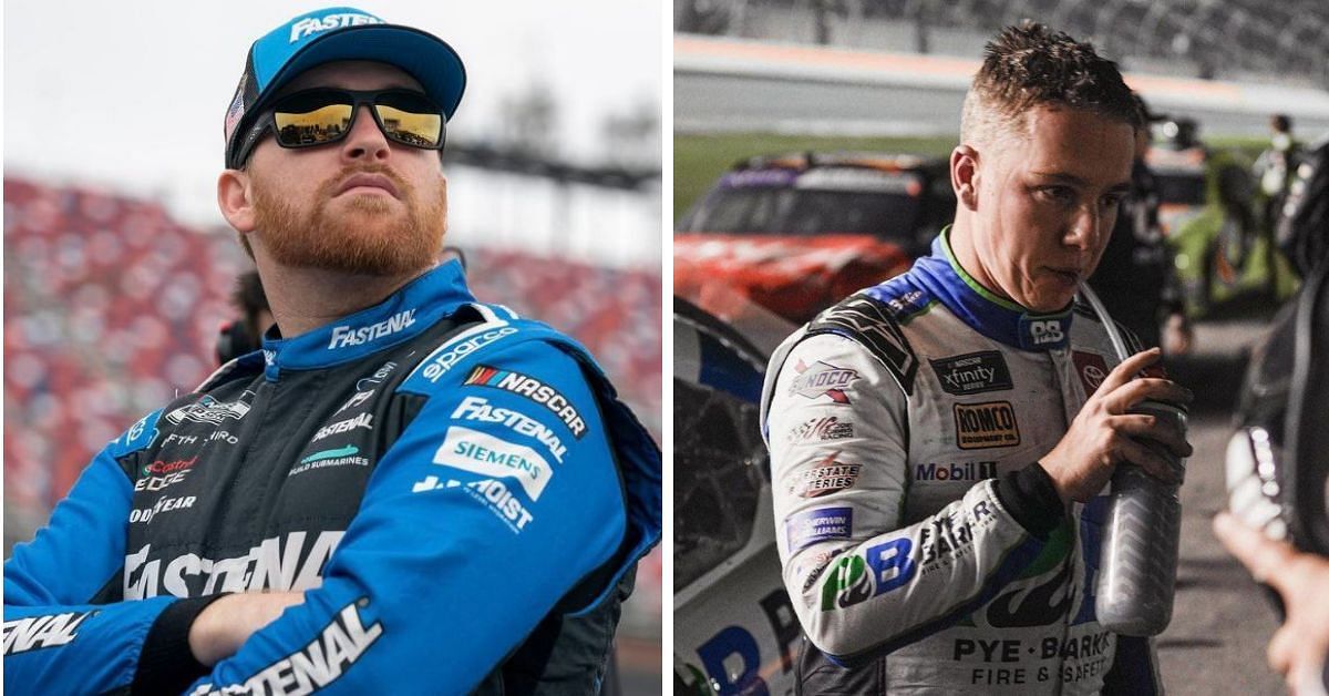 (L)  #17 Ford driver Chris Buescher - (R) #42 Toyota driver John Hunter Nemechek (Picture Credits - Instagram)