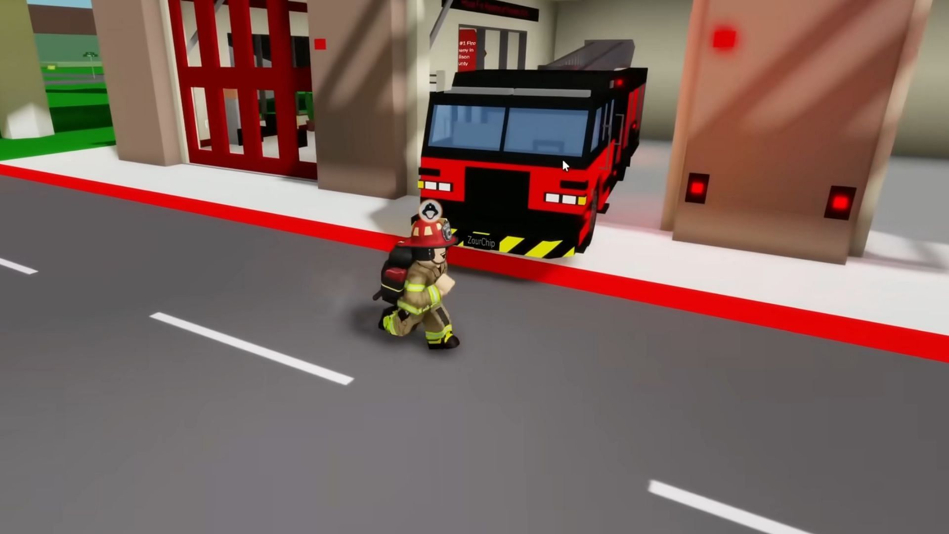 You can become a Firefighter in the game and save lives (Image via YouTube/ZourChip)