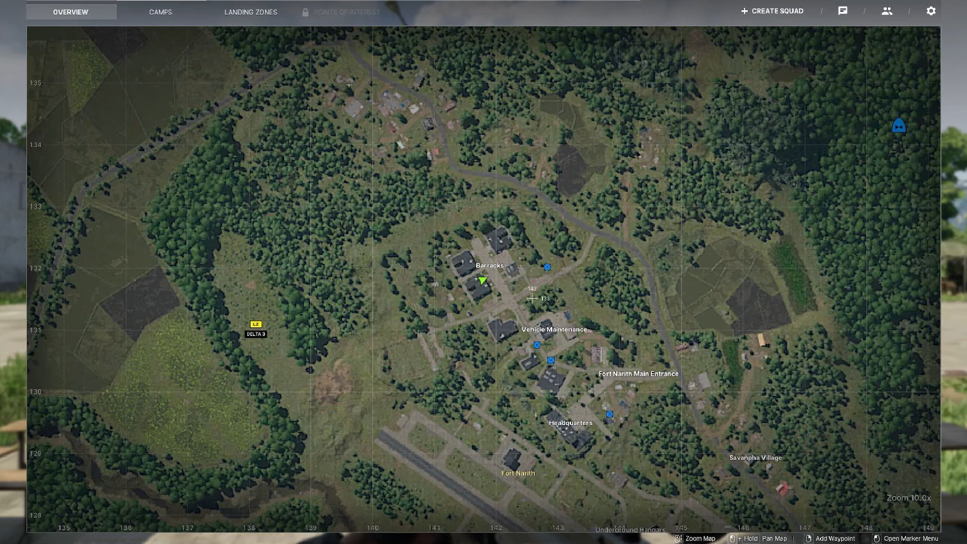 The Barracks area map location (Image via Madfinger Games/@13lacklightYT, YouTube)