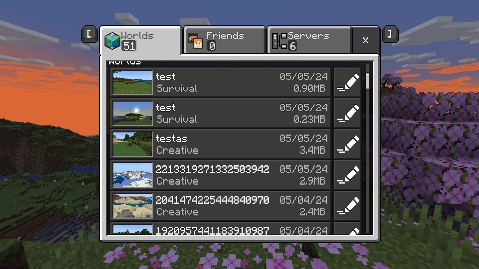 World previews are the easiest way to identify worlds by their files (Image via Mojang)